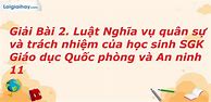 Trắc Nghiệm Quốc Phòng 12 Bài 1 2 Cánh Diều